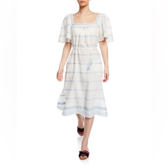 🌟NEW🌟Tory Burch Embroidered Ruffle Dress, Size XS - Picture 3 of 13